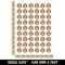 Paw Print Solid Temporary Tattoo Water Resistant Fake Body Art Set Collection (1 Sheet)